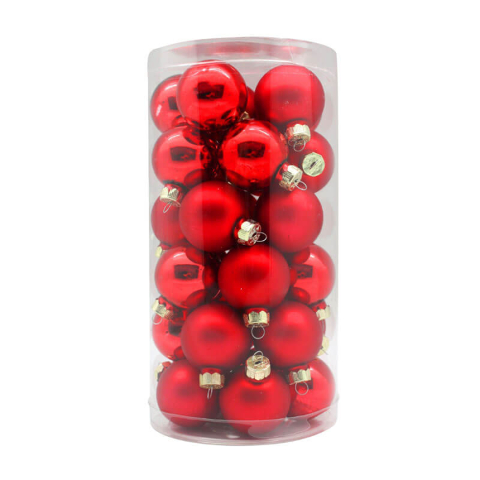 Red-Shiny-Matt-Inge-Glass-Baubles-purely-christmas-12002C103