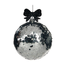 Silver-Black-Glitter-Ball-purely-christmas-TR24519