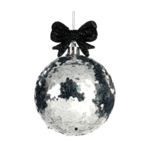 Silver-Black-Glitter-Ball-purely-christmas-TR24520