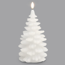 christmas tree white candle