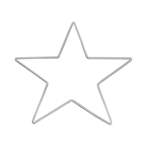 large silver wire star 25cm